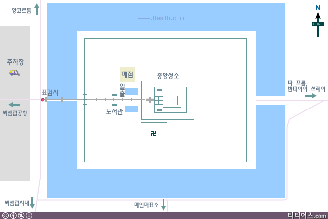 앙코르 와트 지도