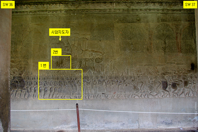 앙코르 와트, 수리야 바르만 2세 회랑, 37번째 기둥