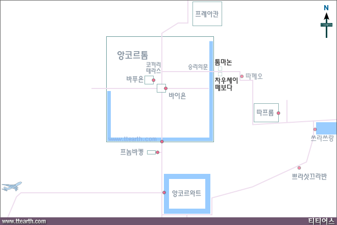 차우 세이 떼보다 지도